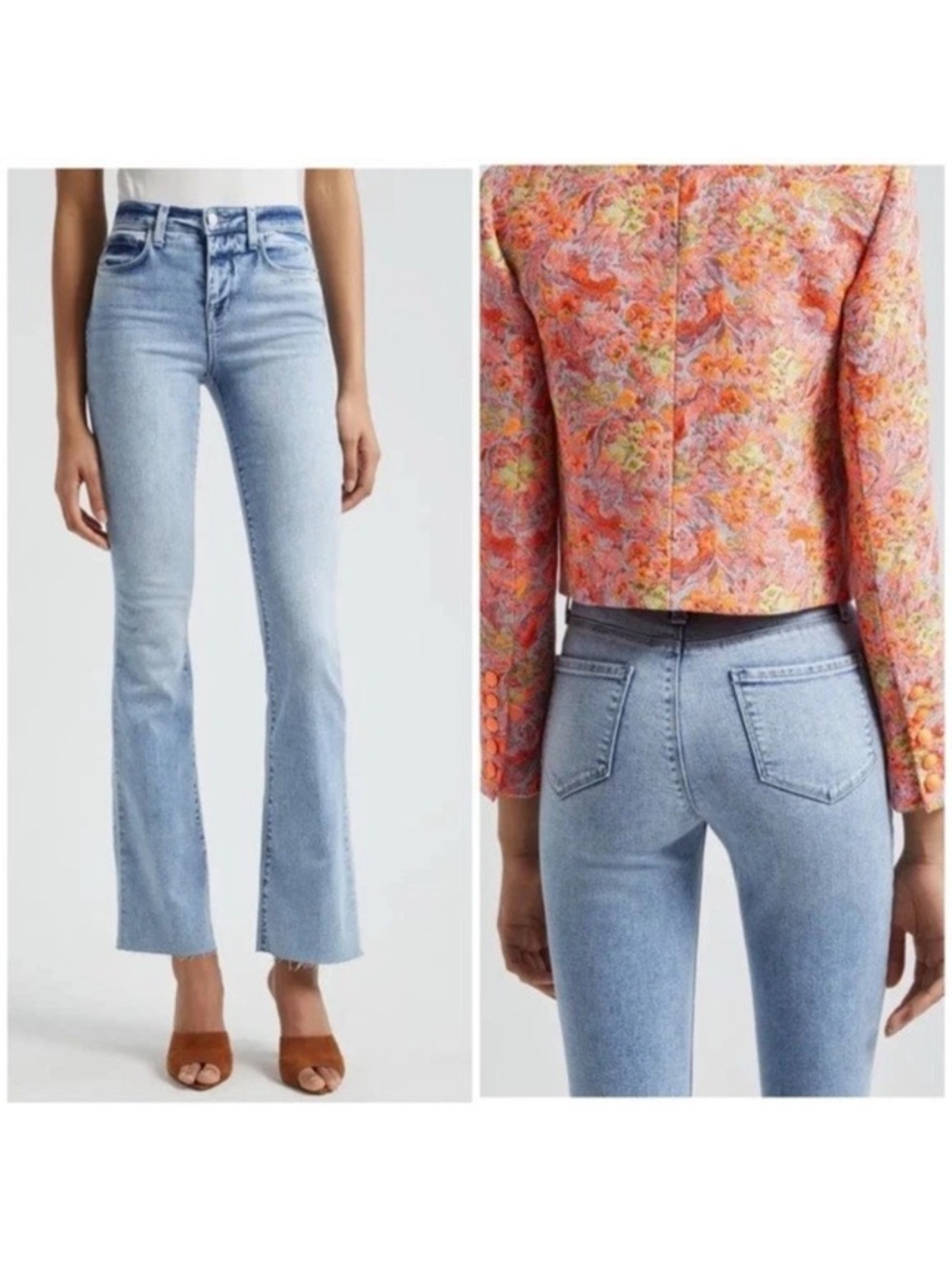 L’agence Ruth Jeans With Raw Hem (Loyola Wash) size 26 high rise